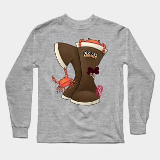 Crabby Rain Boot Long Sleeve T-Shirt